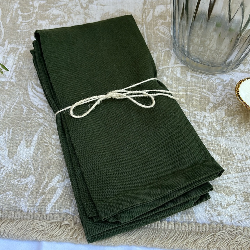 Kitchen napkins set and soap sponge holder